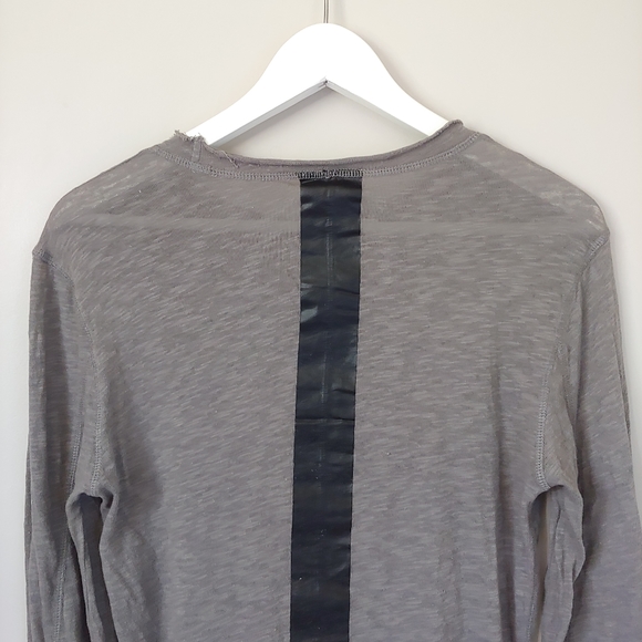 Barbara I Gongini Long Sleeve Cotton Jersey T-Shirt Grey Size X-Small - Picture 16 of 16